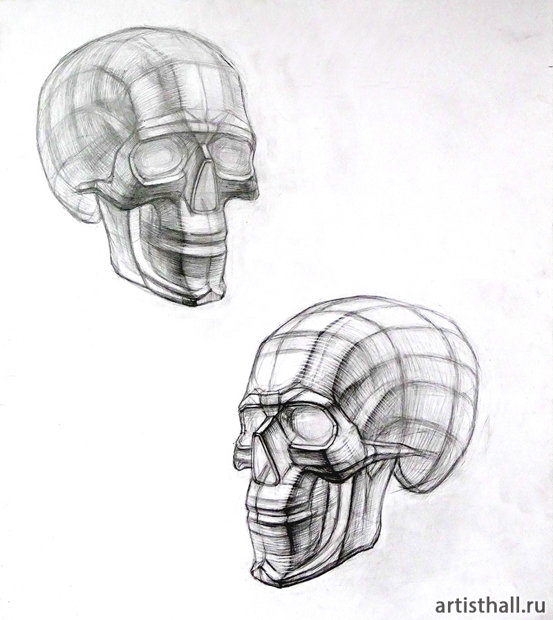 Рисование черепа