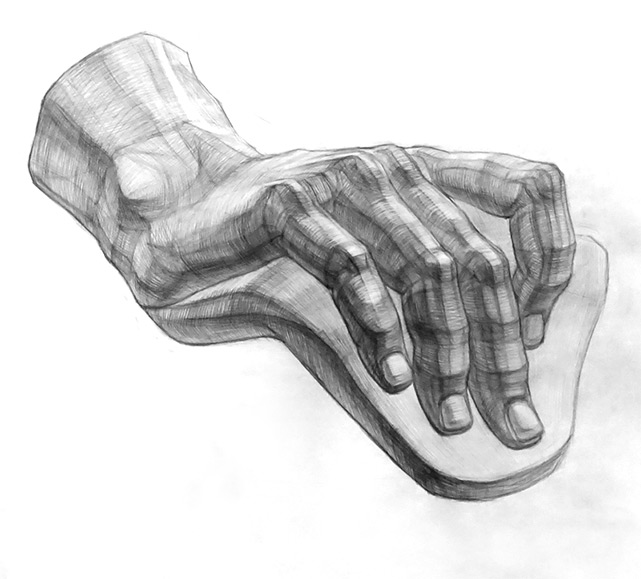 Рисование кисти руки